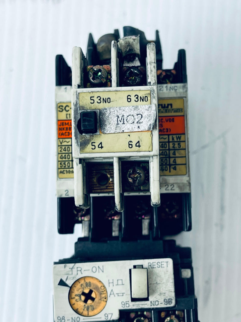 Fuji Electric Contactor and Overload Relay Assembly SC-03 TR-ON SZ-A20