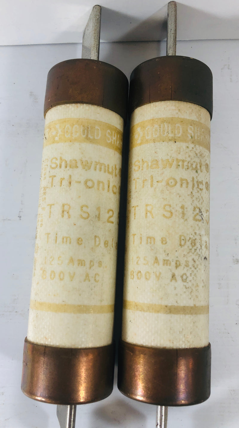 Gould Shawmut Tri-Onic Fuse TRS125 (Lot of 2)