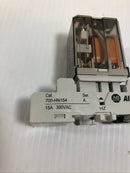 Allen-Bradley 700-HB33A1 Relay Series E with 700-HN154 Series A 15A 300VAC