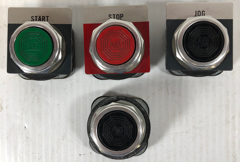 Allen-Bradley 800T-A Series T Type 4, 13 Push Button Start Stop Jog Lot of 4