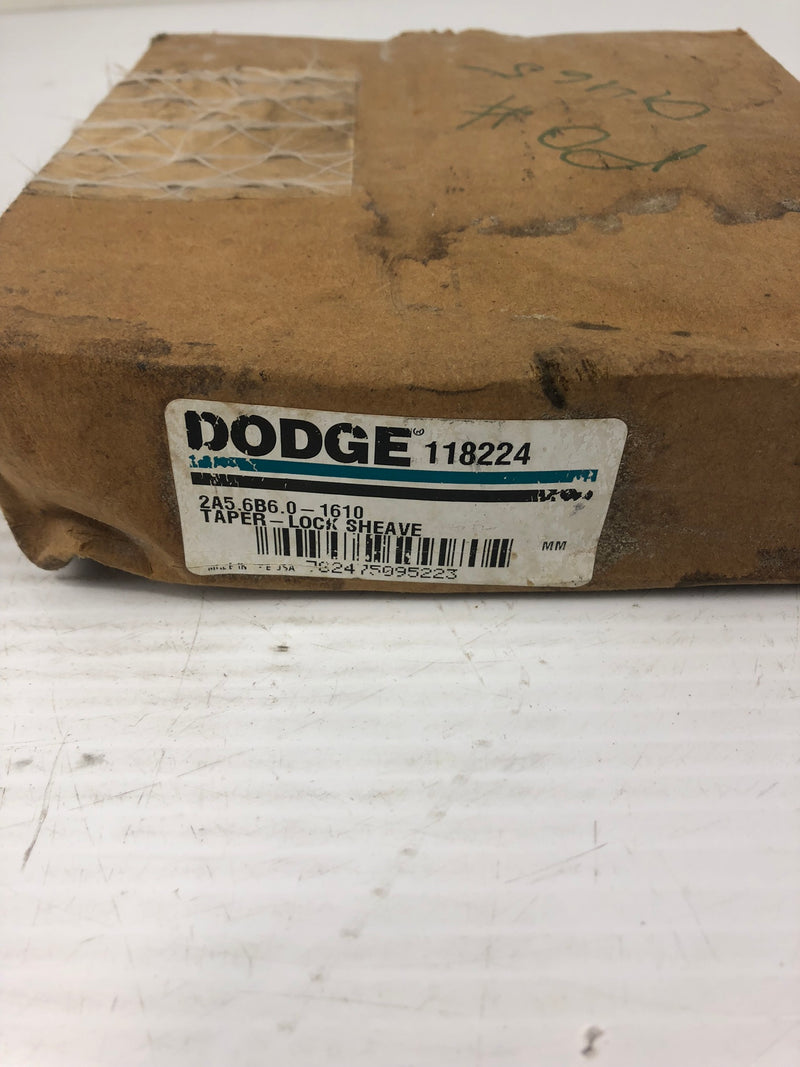 Dodge 118224 2A5.6B6.0-1610 Taper-Lock Sheave