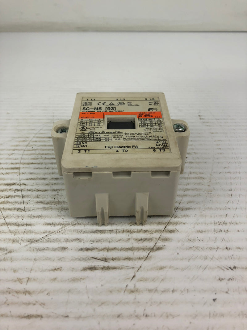 Fuji Electric SC-N5 Contactor Head Only 3NC3F