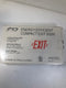 TCP Energy Efficient Compact Exit Sign Long Lasting Light Damp Location Red LED