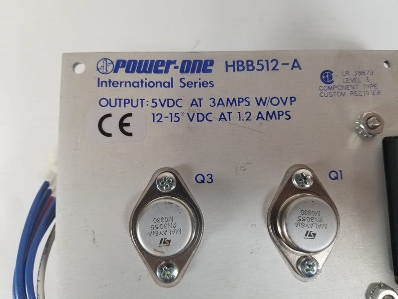 Power One HBB512-A 5/12-15VDC Switching Power Supply