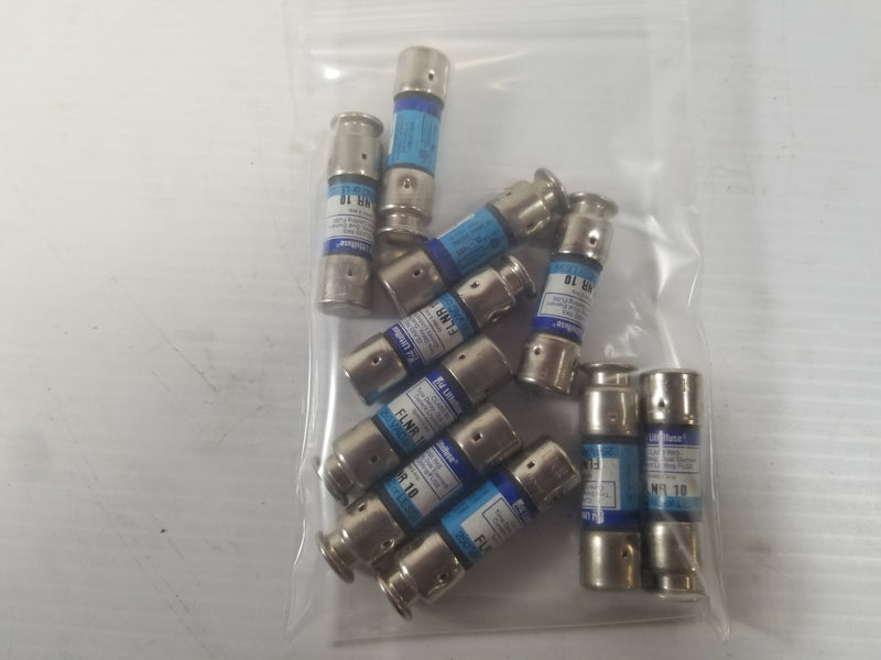 Littelfuse FLNR 10 Time Delay RK5 10A Cartridge Fuse (Lot of 10)