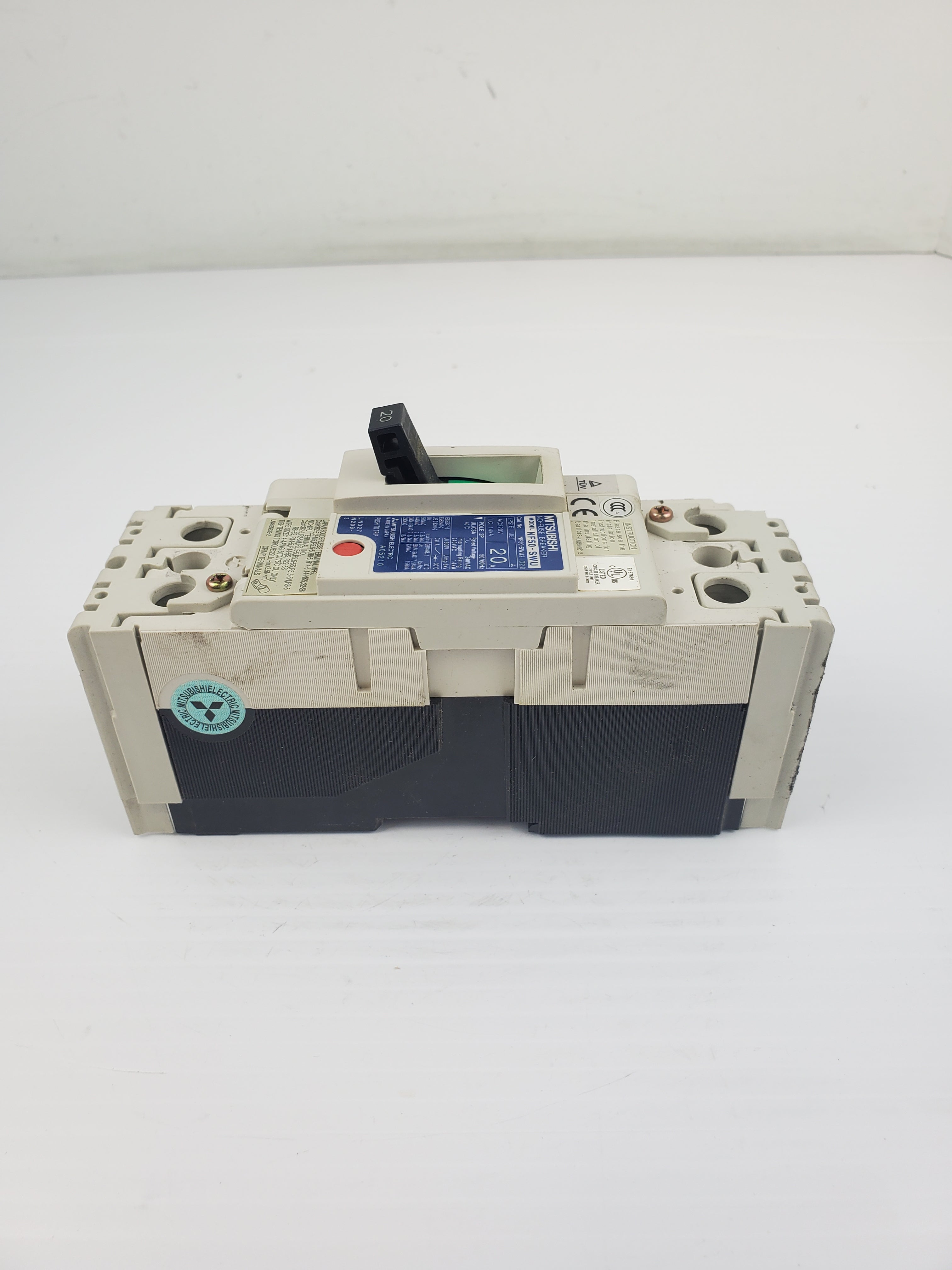 Mitsubishi NF50-SWU No-Fuse Breaker 20A POLE 2P 50/60Hz
