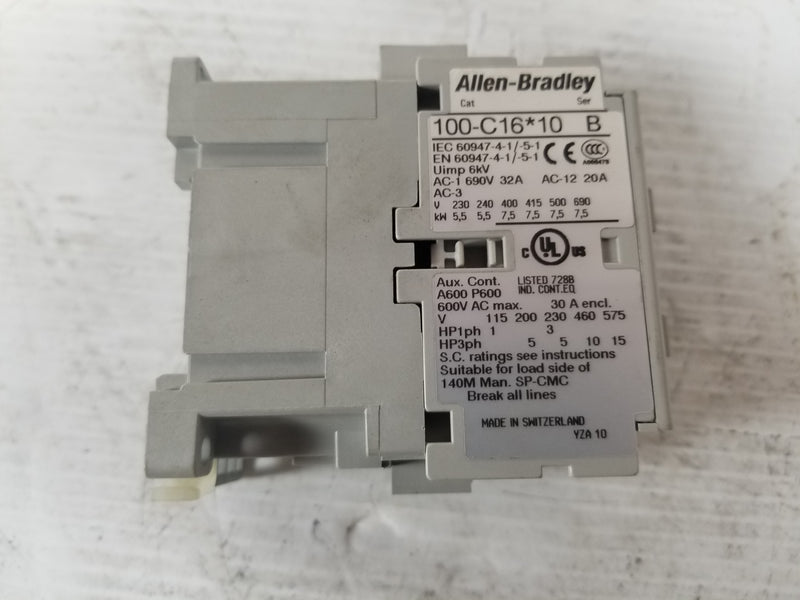 Allen-Bradley 100-C16*10 Series B Contactor