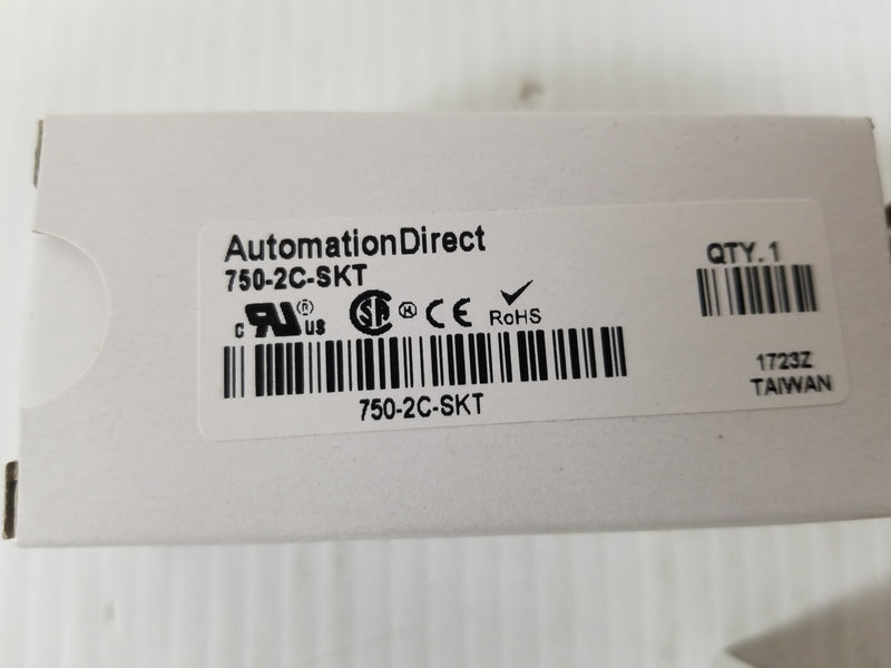 Automation Direct 750-2C-SKT 8-Pin Relay Socket (Lot of 2)