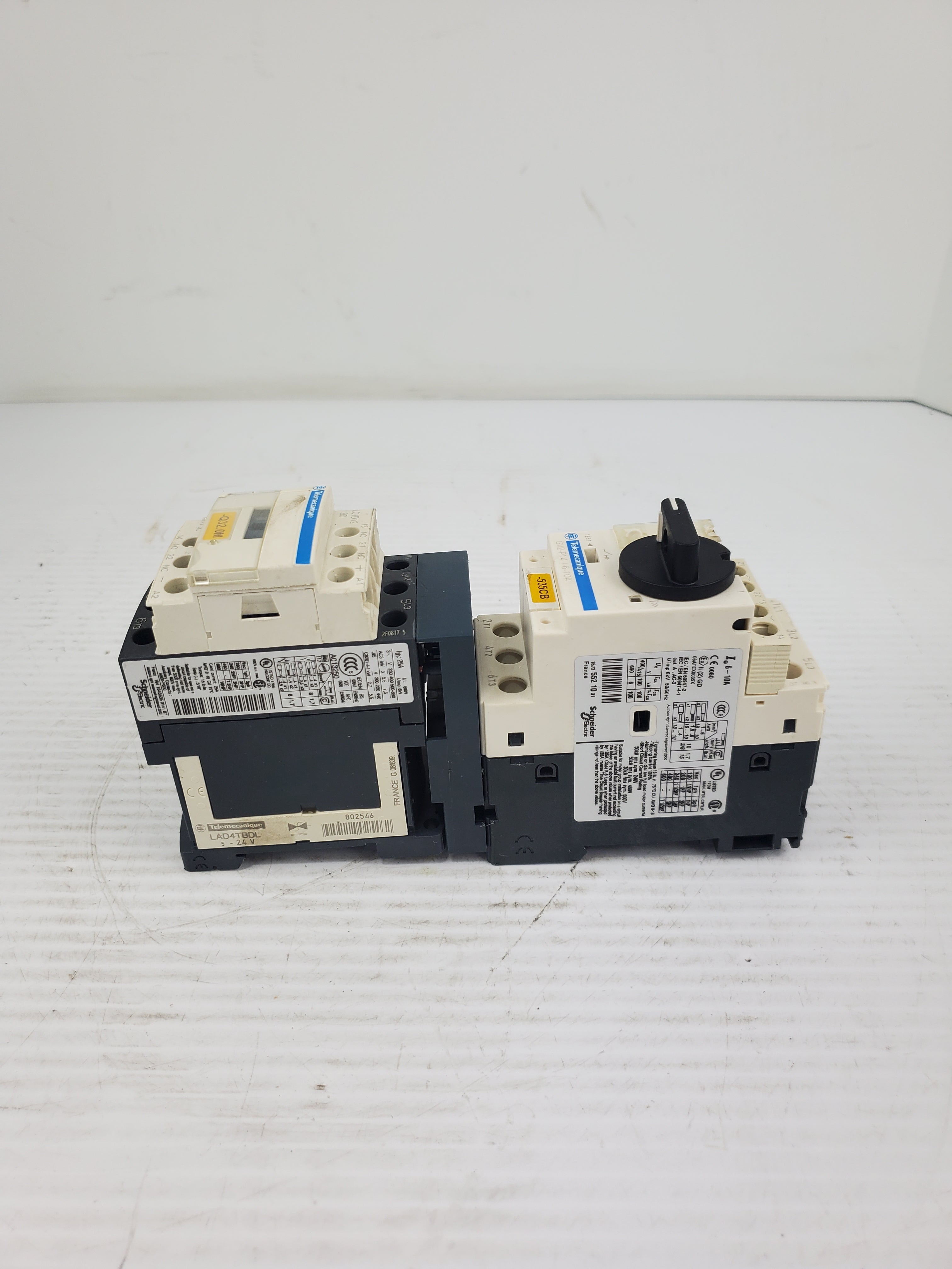 Telemecanique GV2-P14/6-10A Motor Circuit Breaker with LC1D12 Contactor