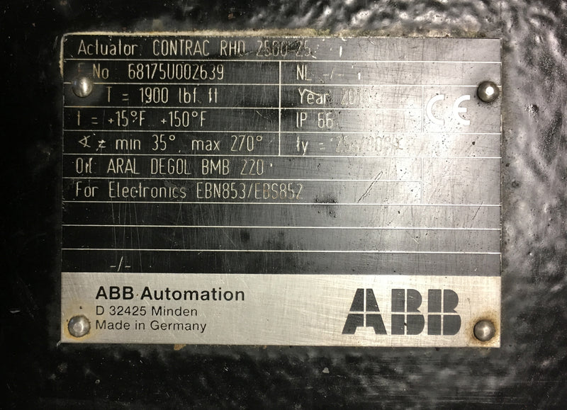 ABB Actuator Contrac RHD 2500-25