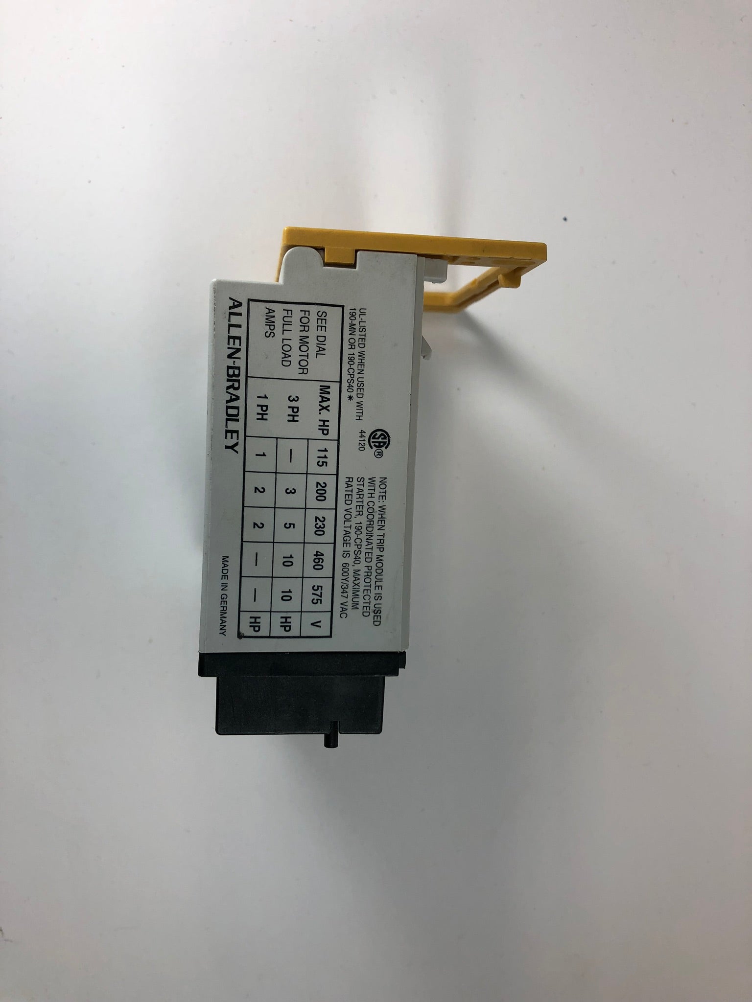 Allen-Bradley 190-P160 Series A Motor Protection Trip Block