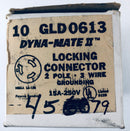 General Electric GE Dyna-Mate II Locking Connector Lot of 10 GLD0613