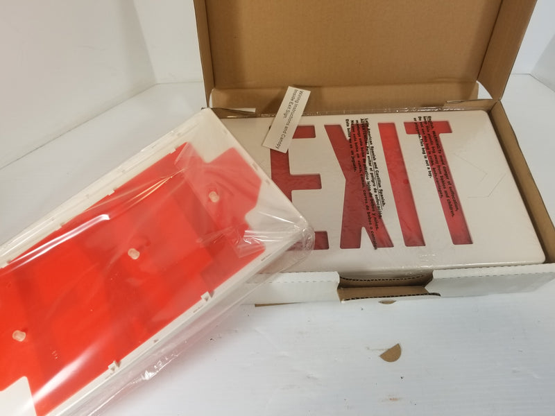 LED Universal Exit Sign PAC0201B2RW with Battery Backup