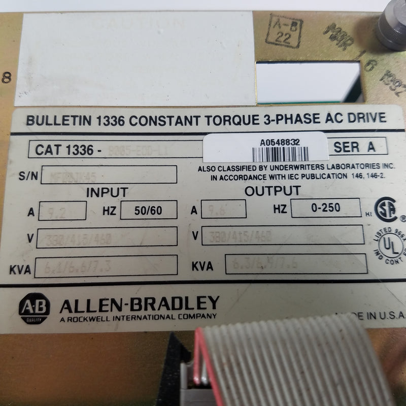 Allen-Bradley 1336-B005-EOD-L1 Constant Torque 3 Phase Drive