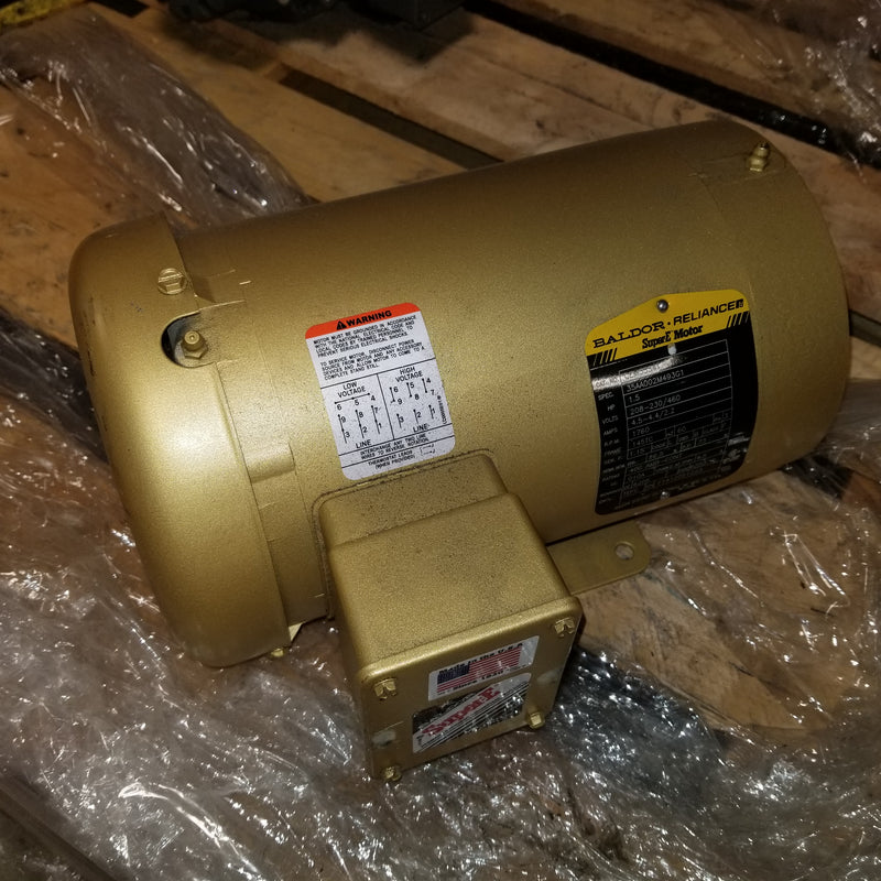 Baldor CEM3554T Super-E 3-Phase 1-1/2HP Electric Motor 1760 RPM