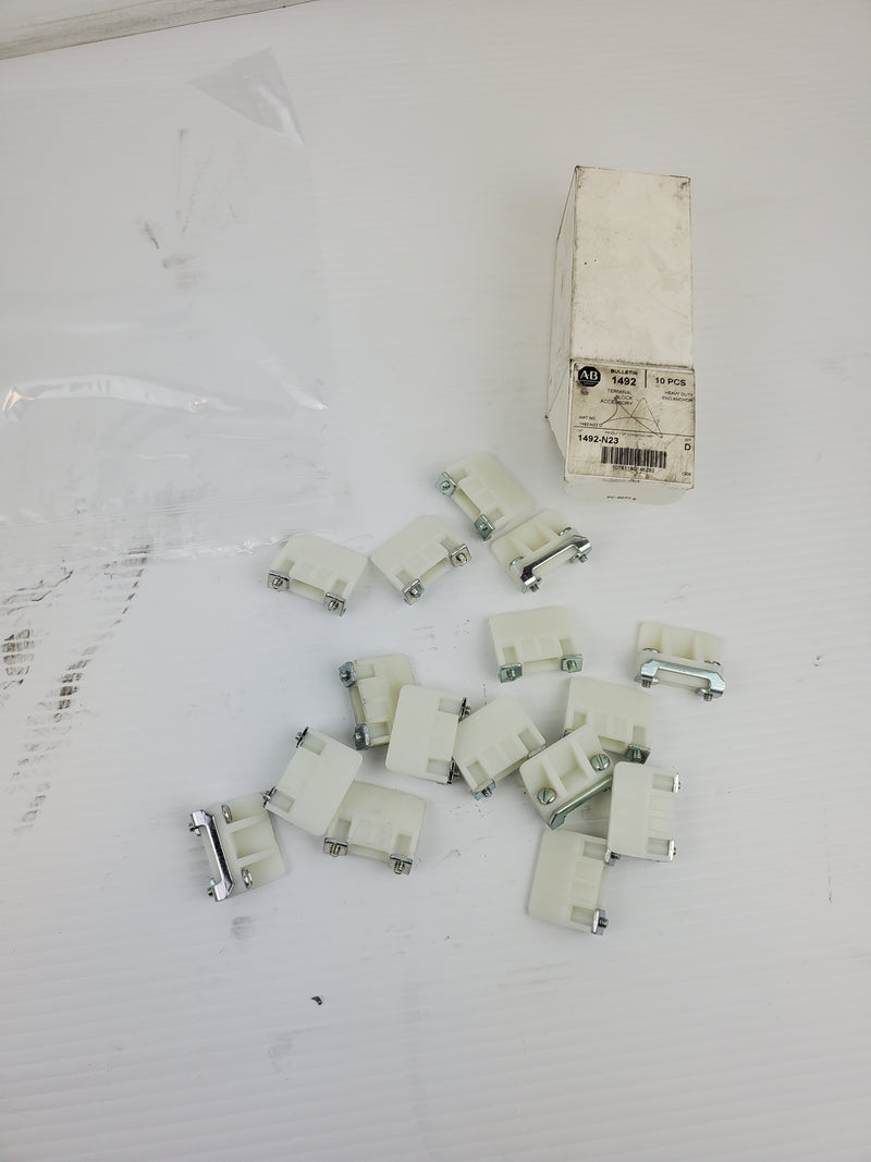 Allen Bradley 1492-N23 Terminal Block End Anchors ( Lot of 22 )