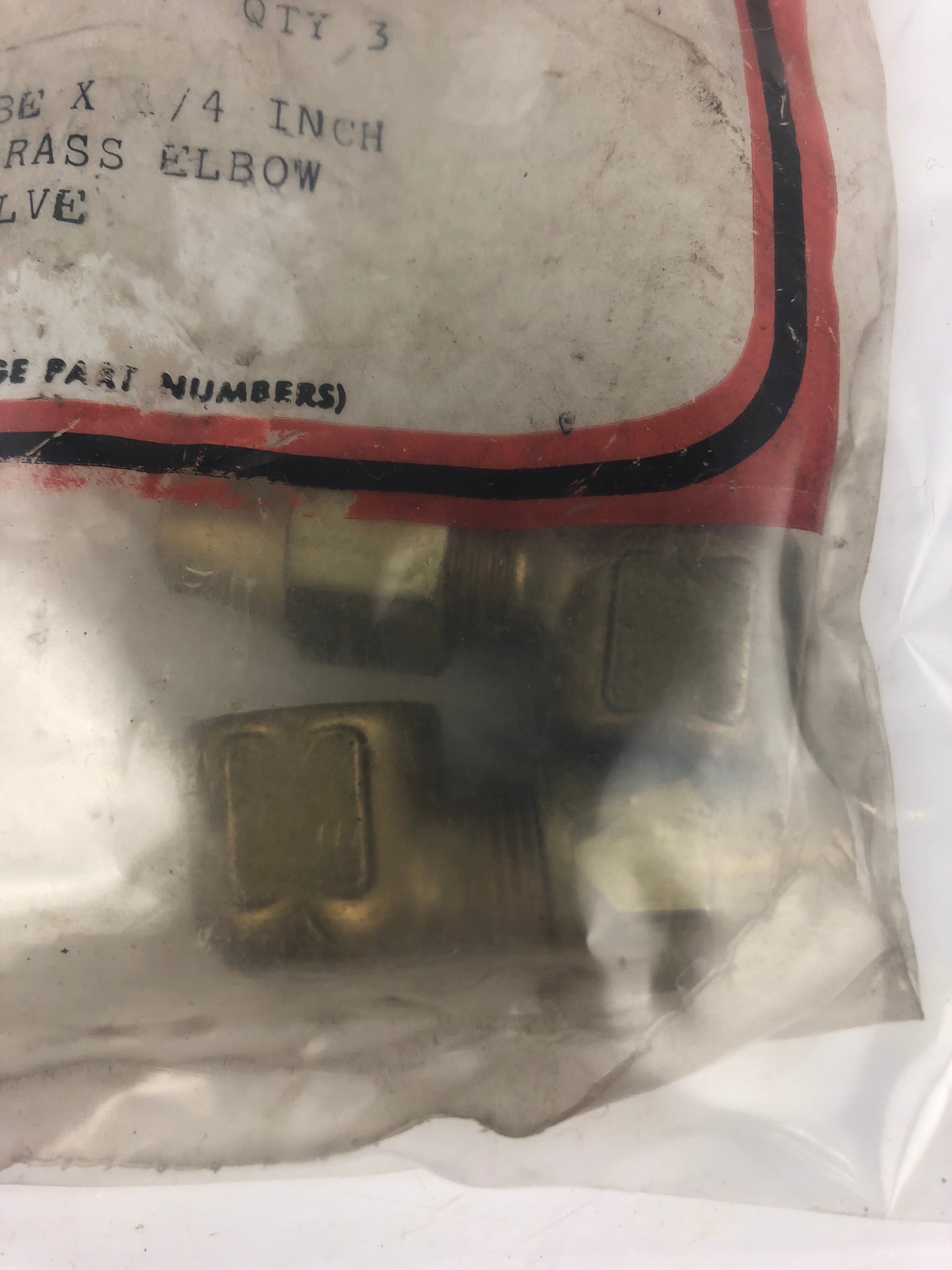 Velvac 012078 5/16" Tubex 1/4" Female Pipe Brass Elbow for 320169 Valve Lot of 2