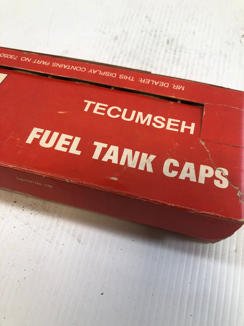 Tecumseh Dealer Display Box Fuel Tank Caps 730504A Lot of 30