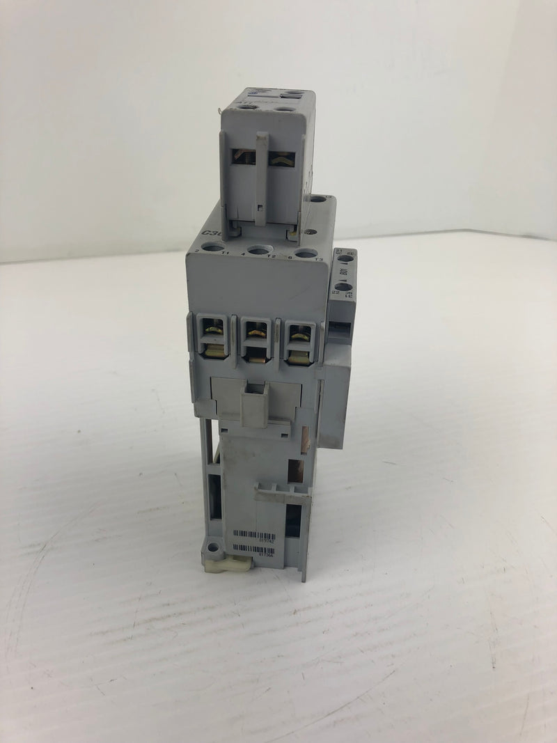 Allen-Bradley 100-C30DJ01 Contactor with Contact Block 100-C30Z*00 & 100-F