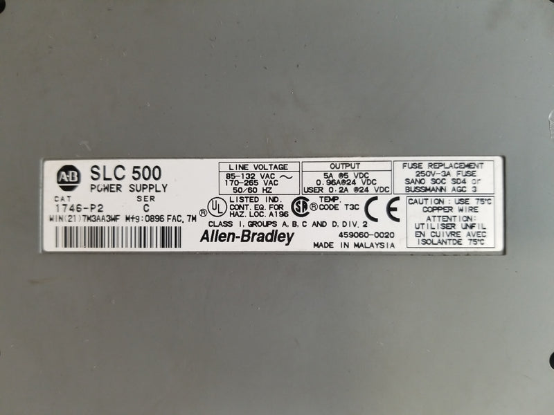 Allen-Bradley 1746-P2 Power Supply Series C SLC 500
