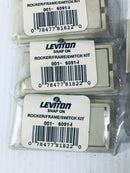 Leviton Snap On Rocker Frame Switch Kit 001-6091-1 Lot of 5