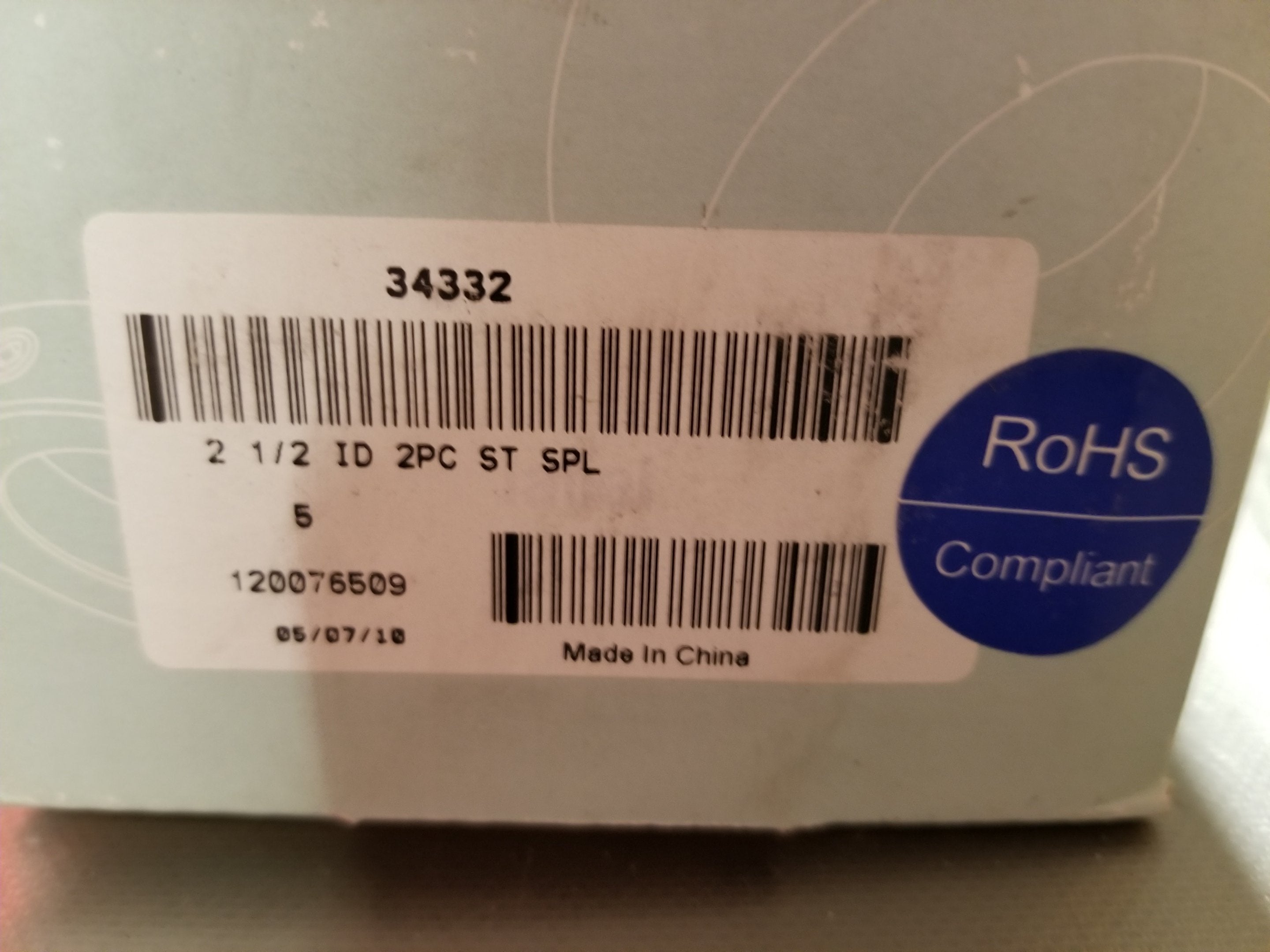 Fastenal 34332 2-1/2" Clamping Collar with QS12VP6DBZQ