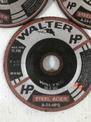 Walter Grinding Wheel 5" x 1/8" Steel Acier A-24-HPS / Combo (Lot of 6)