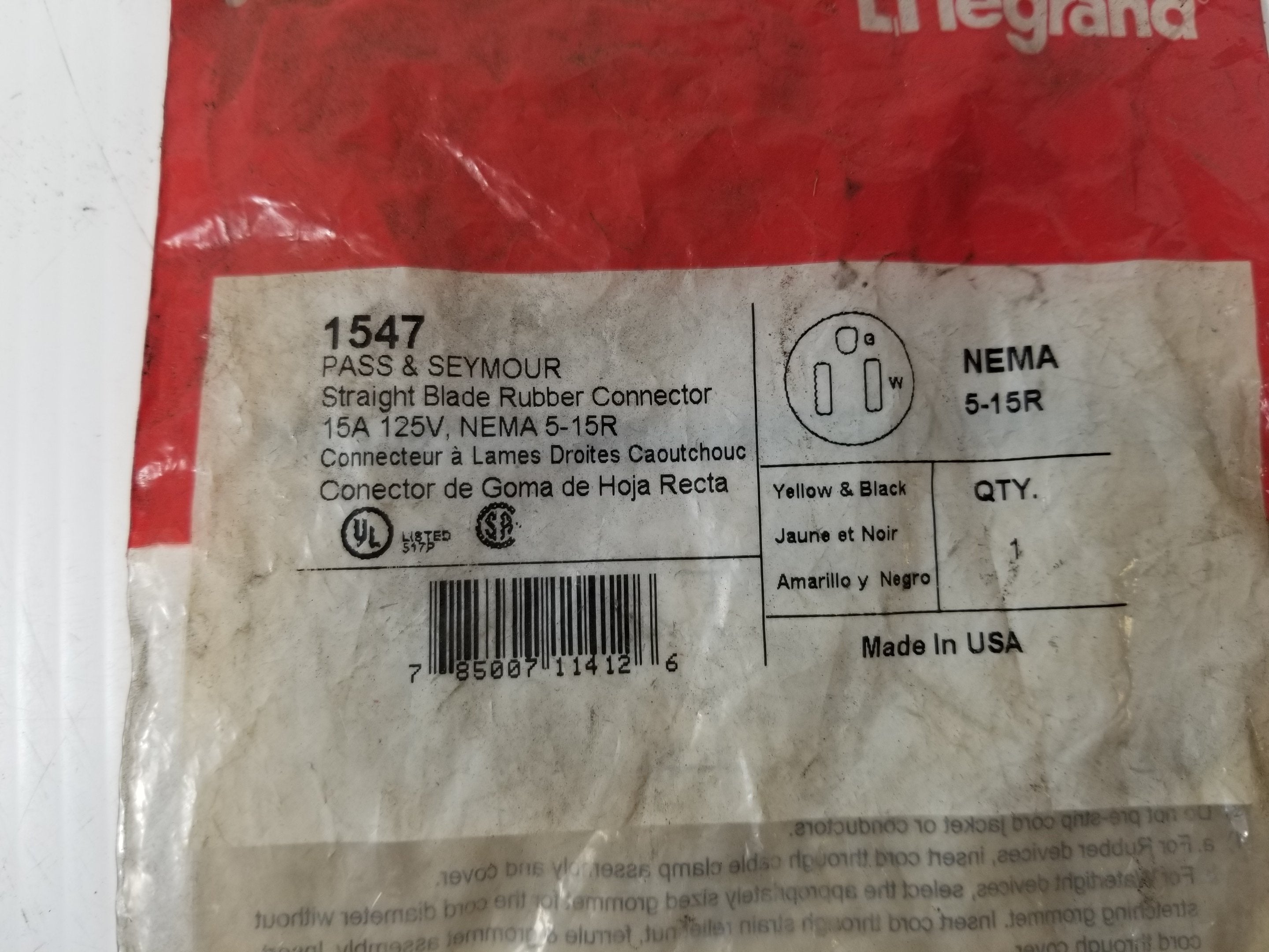 Pass & Seymour 1547 Connector