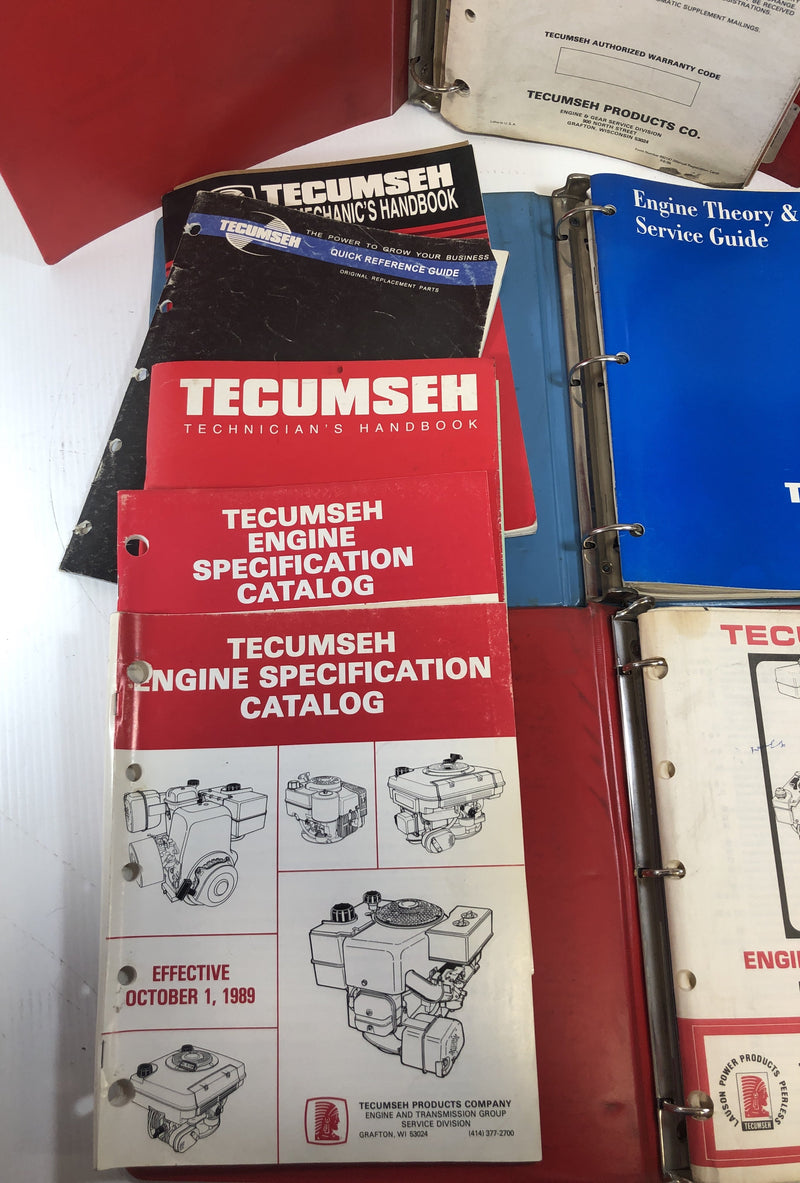 Tecumseh Lot of Service Engine Mechanic's Manuals